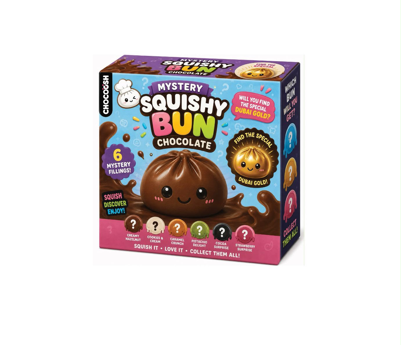 Chocoosh Mystery Squishy Bun Chocolate